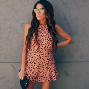 Flintstone Backless Ruffle Romper